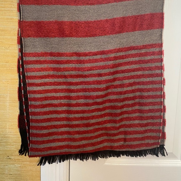 Missoni Scarf - Red/White/Black - 100% Wool - Picture 2 of 3